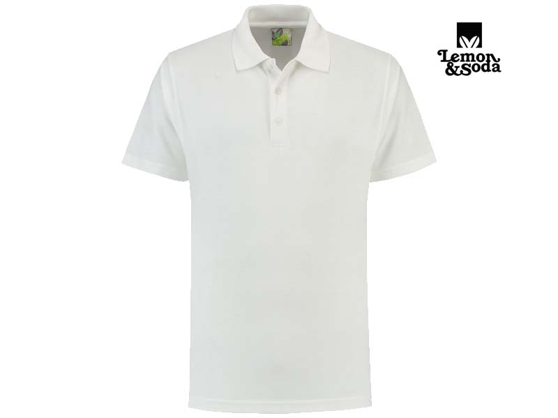 Lemon & Soda-LEM3500-Basic Mix Polo_White-Voorkant