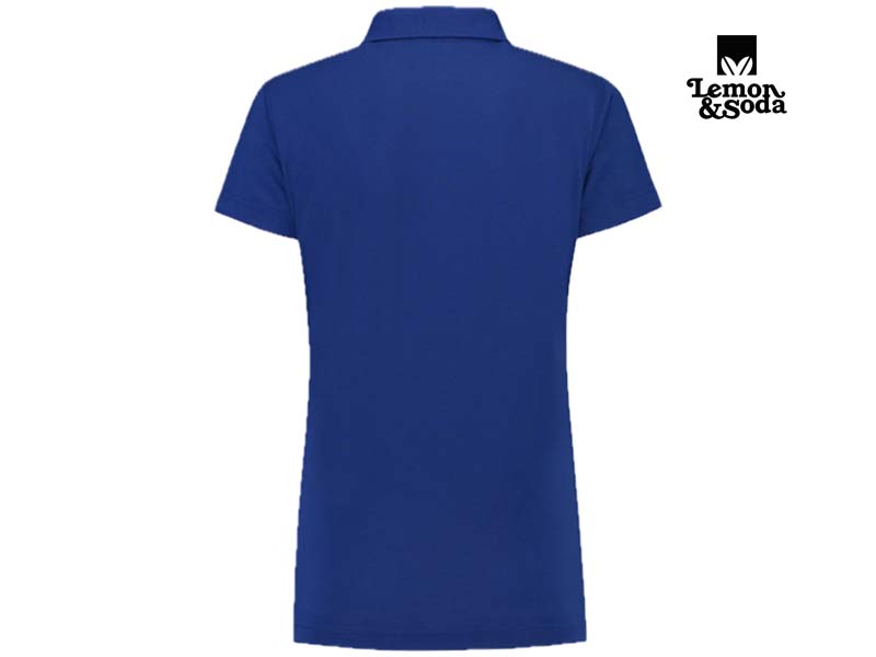 Lemon & Soda-LEM3502-Basic Mix Polo for her_Royal Blue-Achterkant