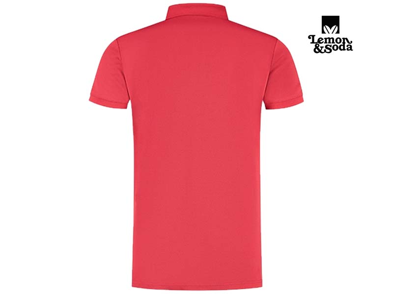 Lemon & Soda-LEM4604-Everywear Polo_Red-Achterkant