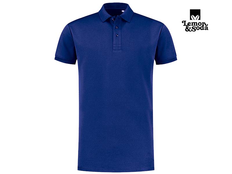 Lemon & Soda-LEM4604-Everywear Polo_Royal Blue-Voorkant