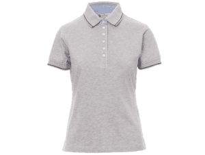 Payper Dames Poloshirt Leeds Melange_Gemeleerd Grijs-001307-0327