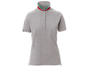 Payper Dames Poloshirt Nation Melange_Gemeleerd-Grijs-000914-0368