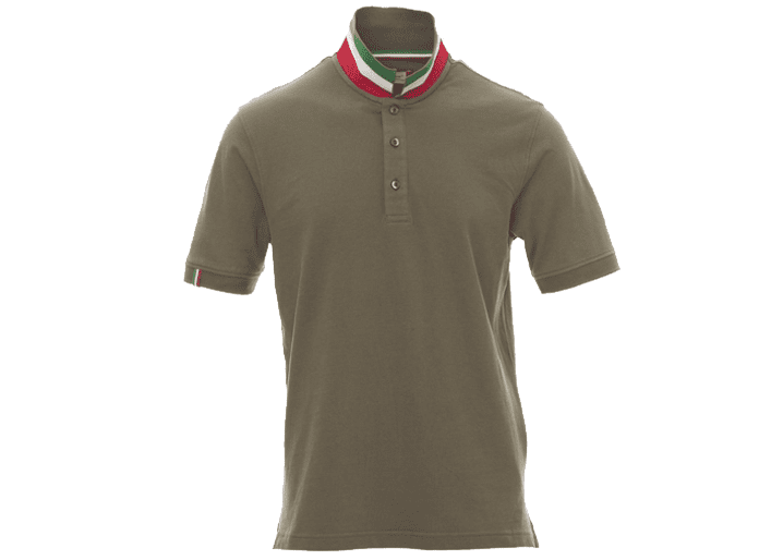 Payper Heren Poloshirt Nation_Militair Green Italia-000081-0021