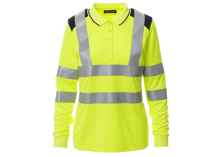 Payper Poloshirt Guard+Winter Lady_Fluor Geel Navy-001482-0028