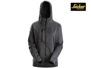 Snickers-8057-Dames-Full-Zip-Hoodie_Steel Grey-5800-Voorkant