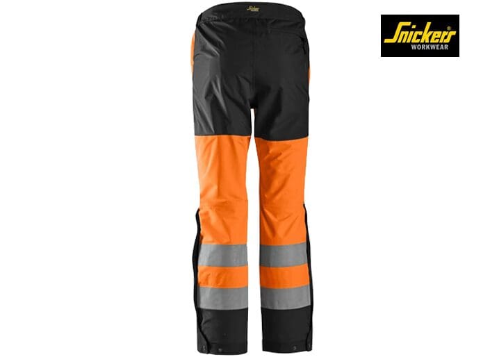 Snickers 6530 AllroundWork High-Vis Waterproof Shell Broek Klasse 2 - Afbeelding 2