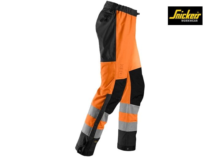Snickers 6530 AllroundWork High-Vis Waterproof Shell Broek Klasse 2 - Afbeelding 4