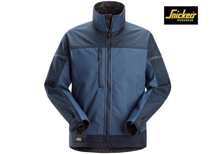 Snickers-1216-AllroundWork, Softshell Stretch Jack_9596-Navy:Dark Navy-Voorkant