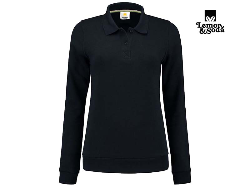 Lemon & Soda-LEM3209-Polosweater for her_Dark Navy-Voorkant