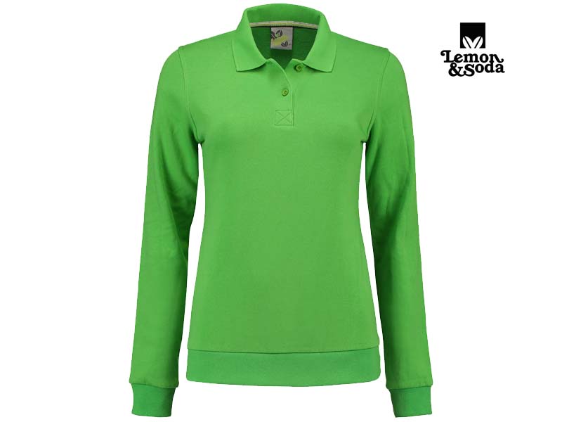 Lemon & Soda-LEM3209-Polosweater for her_Lime-Voorkant