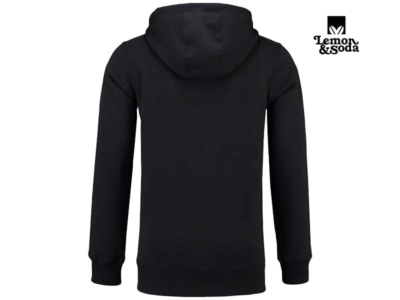 Lemon & Soda-LEM3225-Heavysweat Hooded Cardigan_Black-Achterkant