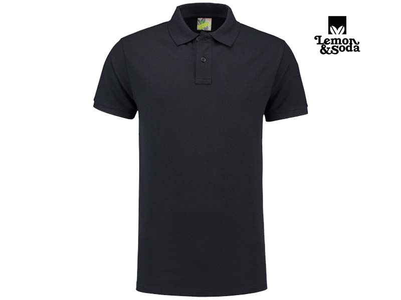 Lemon & Soda-LEM3511-Heavy Mix Fit Polo_Dark Navy-Voorkant