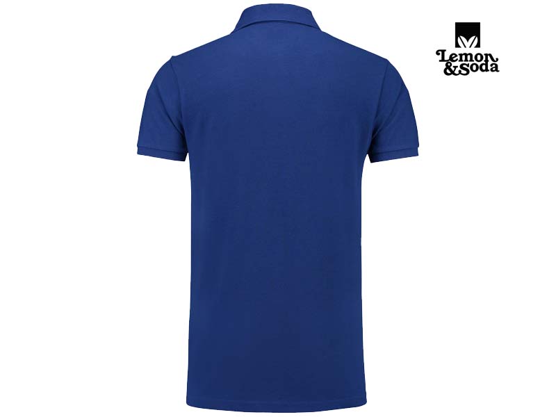 Lemon & Soda-LEM3511-Heavy Mix Fit Polo_Royal Blue-Achterkant