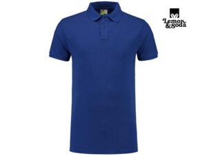 Lemon & Soda-LEM3511-Heavy Mix Fit Polo_Royal Blue-Voorkant