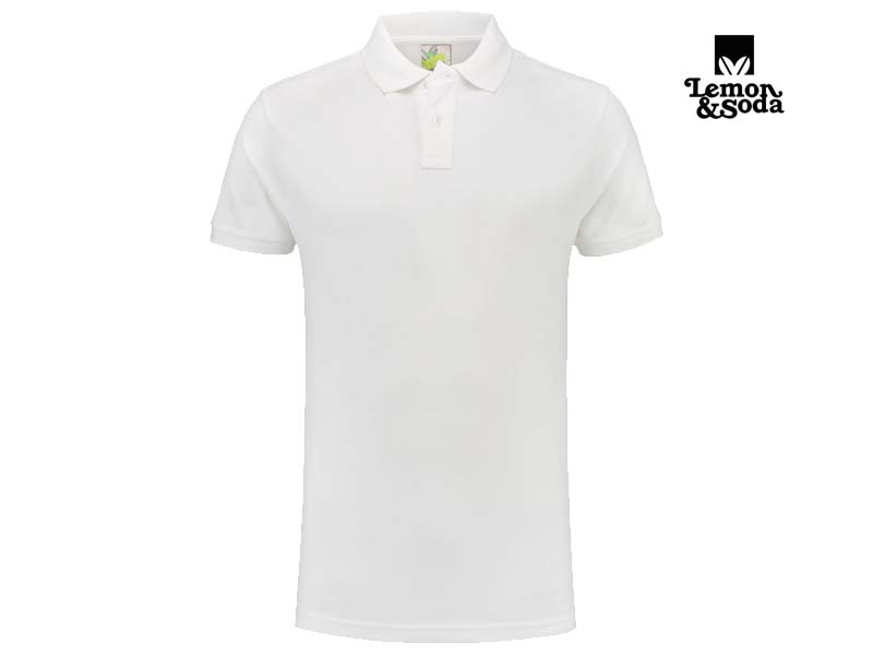 Lemon & Soda-LEM3511-Heavy Mix Fit Polo_White-Voorkant