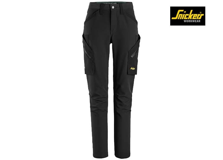 Snickers-6877-FlexiWork, Full-Stretch Werkbroek zonder Kniezakken_0404-Black-Black-Voorkant