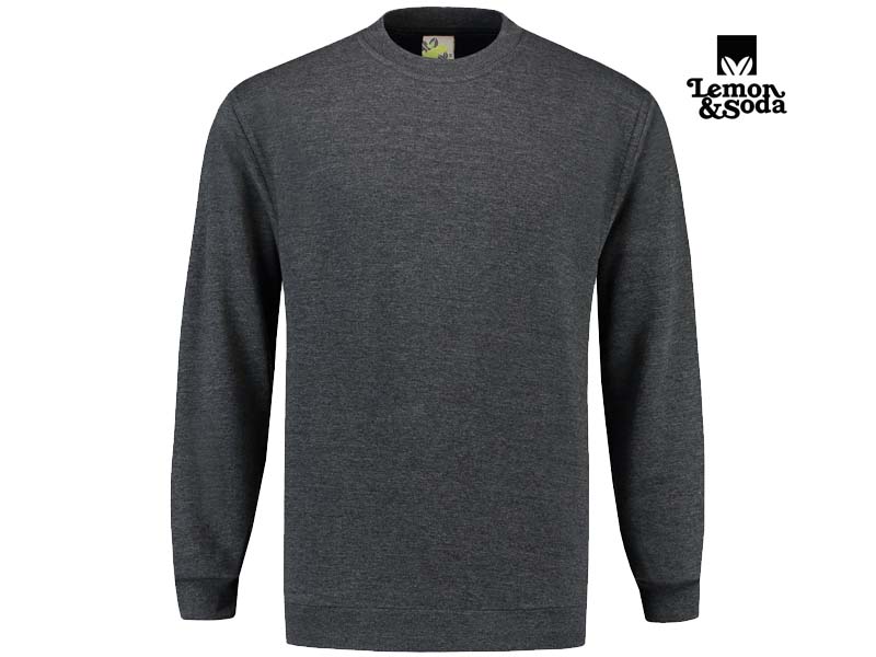 Lemon & Soda-LEM3200-Sweater-Antracite-Voorkant