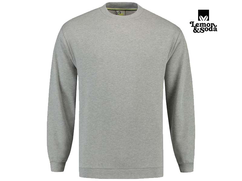 Lemon & Soda-LEM3200-Sweater-Grey Heather-Voorkant