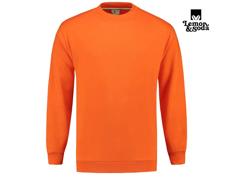 Lemon & Soda-LEM3200-Sweater-Orange-Voorkant