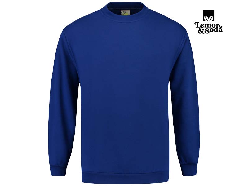 Lemon & Soda-LEM3200-Sweater-Royal Blue-Voorkant