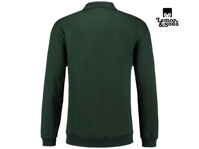 Lemon & Soda-LEM3210-Polosweater-Forest Green-Achterkant