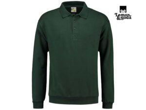 Lemon & Soda-LEM3210-Polosweater-Forest Green-Voorkant
