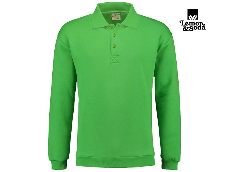 Lemon & Soda-LEM3210-Polosweater-Lime-Voorkant
