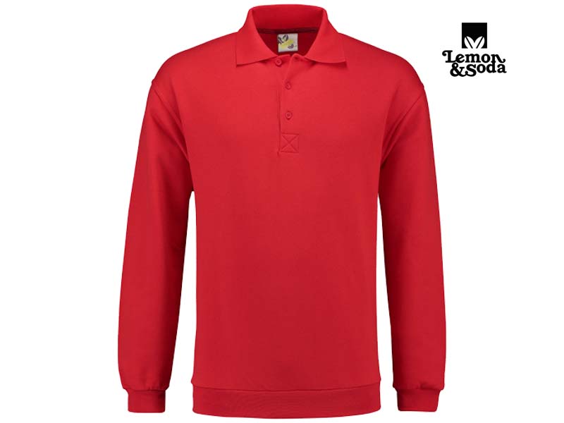 Lemon & Soda-LEM3210-Polosweater-Red-Voorkant