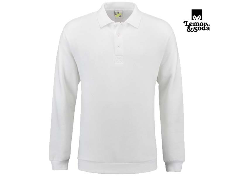 Lemon & Soda-LEM3210-Polosweater-White-Voorkant