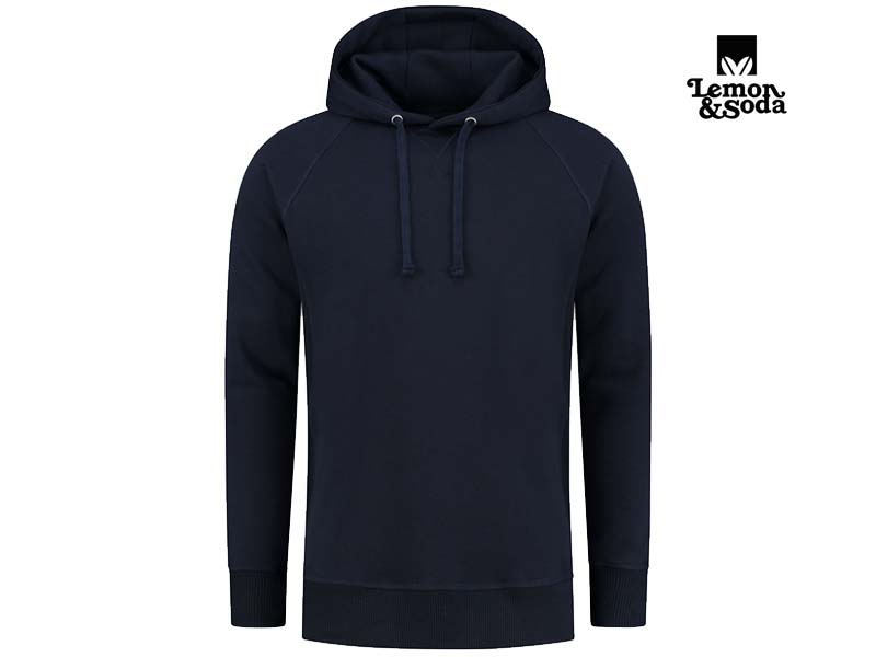 Lemon & Soda-LEM3234-Heavysweat Hooded Raglan Sweater_Navy-Voorkant