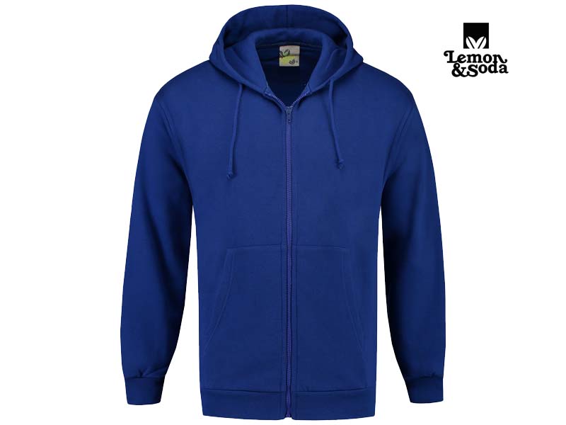 Lemon & Soda-LEM3270-Hooded Cardigan-Royal Blue-Voorkant