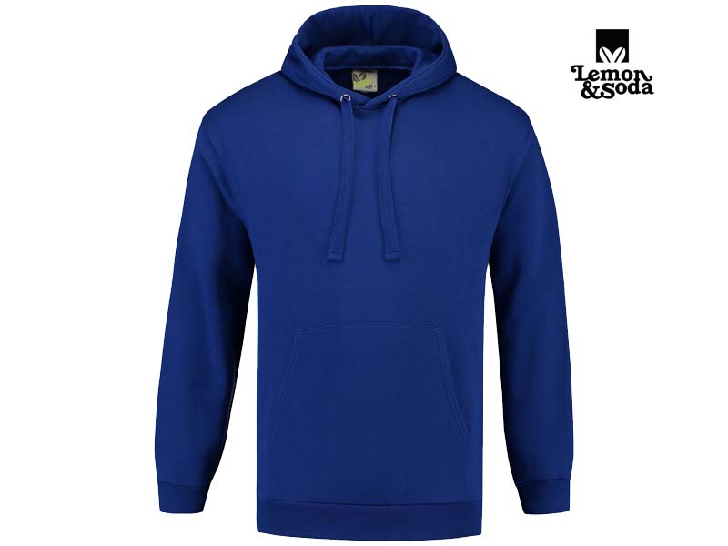 Lemon & Soda-LEM3276-Hooded Sweater-Royal Blue-Voorkant