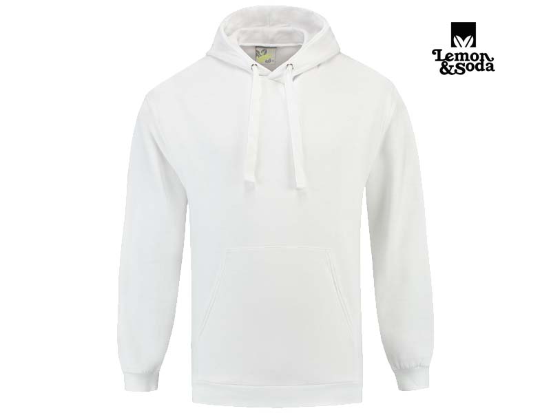 Lemon & Soda-LEM3276-Hooded Sweater_White-Voorkant
