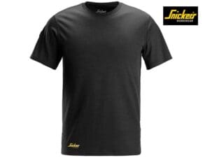 Snickers-2551-Wollen T-Shirt_0400-Black-Voorkant