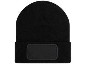 Back-To-Basics-B2B Patch beanie Izzy-B2B-PBEA_Black