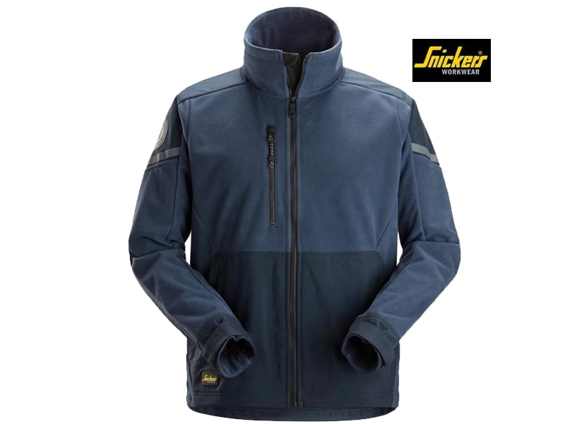 Snickers-8410-Windblocker Fleece-Jack_Navy-Dark Navy_9596-front
