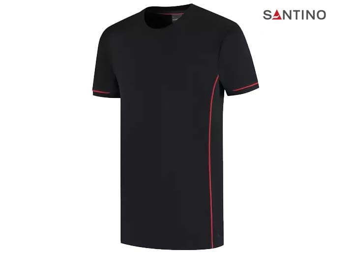 SANTINO-1234473-T-SHIRT CAL_Black:Red-Zijkant