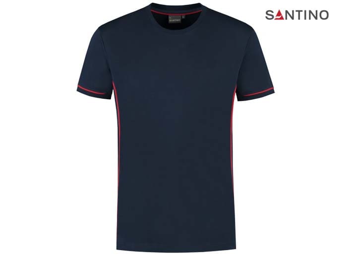 SANTINO-1234473-T-SHIRT CAL_Real Navy:Red-Voorkant