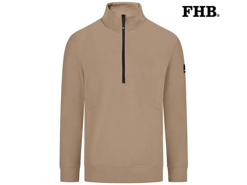 FHB-821150-KALLE ZIP SWEATER HEREN_13 Beige-Voorkant