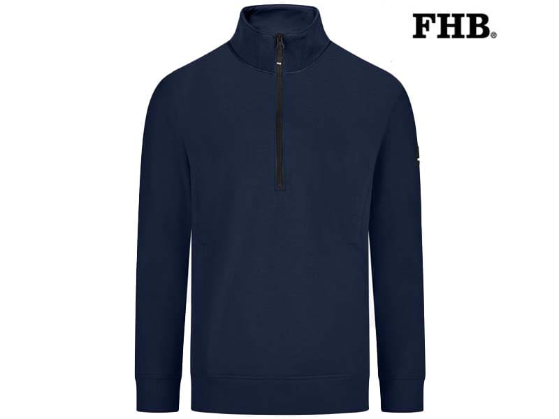 FHB-821150-KALLE ZIP SWEATER HEREN_16 Marine-Voorkant