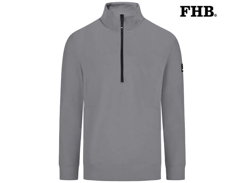 FHB-821150-KALLE ZIP SWEATER_11 Grijs-Voorkant