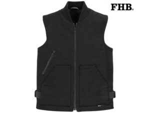 FHB-700222-FIETE BODYWARMER_20 Zwart-Voorkant