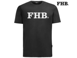 FHB-822300-PHIL T-SHIRT-20 Zwart-Voorkant