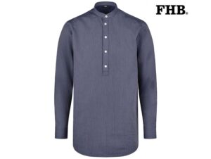 FHB-90611-BO OVERHEMD HEREN-23 Marine Wit-Voorkant