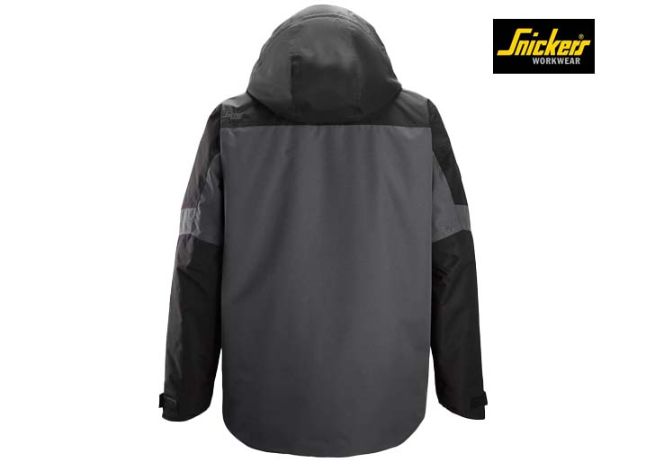 Snickers-1104-Waterdichte Geïsoleerde Werkjas_5805-Steel Grey:Black-Achterkant