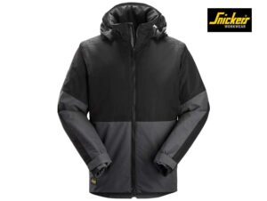 Snickers-1104-Waterdichte Geïsoleerde Werkjas_5805-Steel Grey:Black-Voorkant
