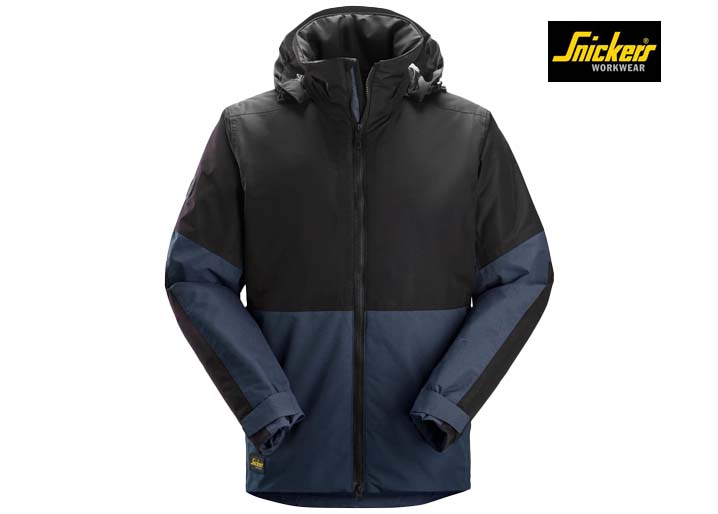 Snickers-1104-Waterdichte Geïsoleerde Werkjas_9504-Navy:Black-Voorkant