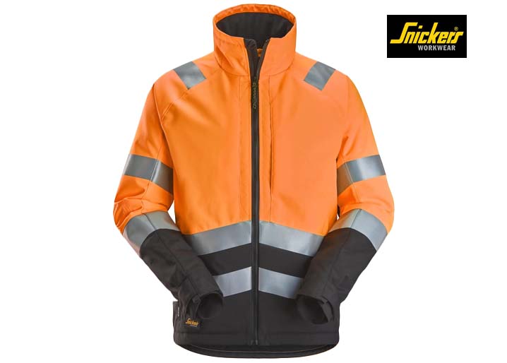 Snickers-1153-Winter Werkjas Klasse 2:3_5504-High Visibility Orange:Black-Voorkant