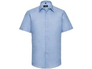 Russell Collection-923M-Tailord Oxford Shirt- SS_Oxford Blue-Voorkant