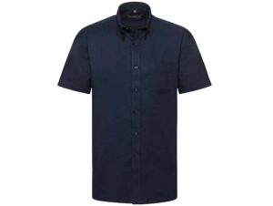 Russell Collection-933M-Men's SS Easy Care Oxford Shirt_Bright Navy-Voorkant